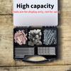 Small Parts Organisers Hardware Storage Box with Lid Hardware Organizers Screws Sorting Box for Dowels Screws and Nuts