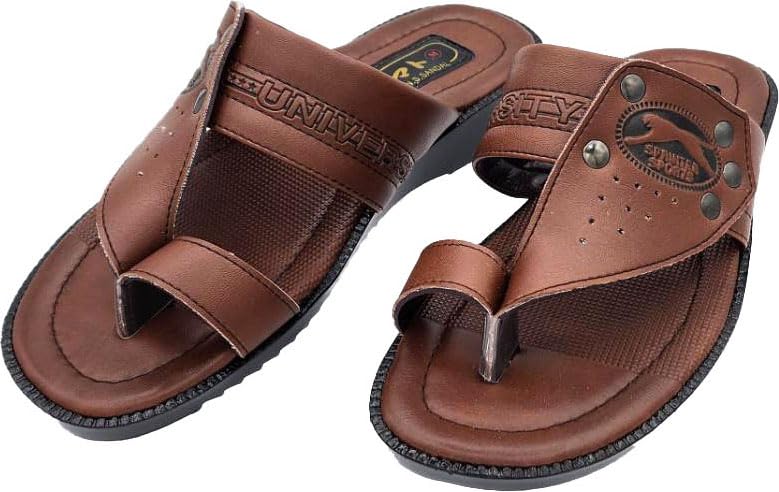 [YAMATOHEP] Hep Sandals Men's Comfort Sandals with Thongs, Perfect for Outdoor Wear (Brown, Japanese Shoe Sizes, Adult, Alphabet, M)