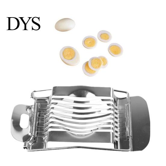 Household Stainless Steel Boiled Egg Slicer Section Cutter Kitchen Supplies