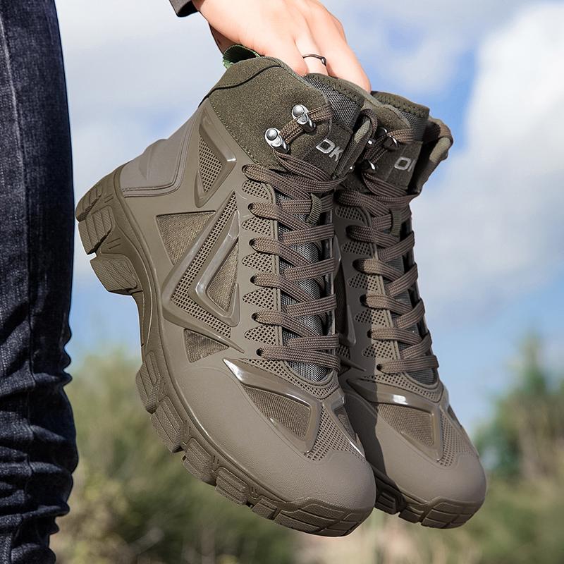 Botas Masculinas Outdoor Botas Desert Botas de Caminhada Sapatos de Tornozelo Para Homens Sapatos de Segurança para Trabalho