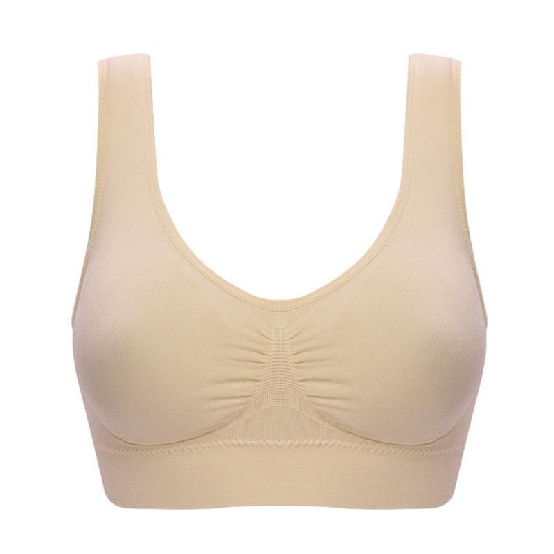 Pure Women Color Plus Size Ultrathin Large Bra Sports Bra Full Bra Tops Cup