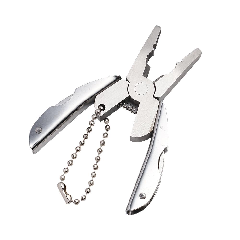 Stainless Steel Multi-Functional Folding Pliers Outdoor Survival Camping Tool with Wire Cutter, Ergonomic Grip, Anti-Rust Design