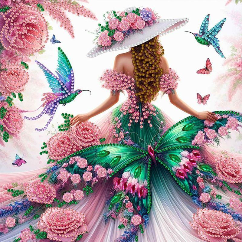 Seturi de artă cu diamante în formă specială 5D pentru începători, seturi de pictură cu diamant pentru adulți Pictură cu diamante cu strasuri din cristal de animale