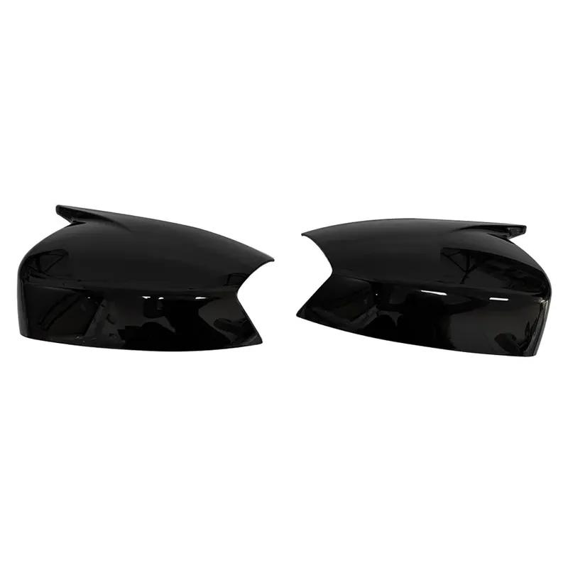 For Ford S-MAX C-MAX Galaxy 2006-2015 ABS Rearview Side Mirror Cover Wing Cap Exterior Door Housing Shell Trim Adhesive Sticker