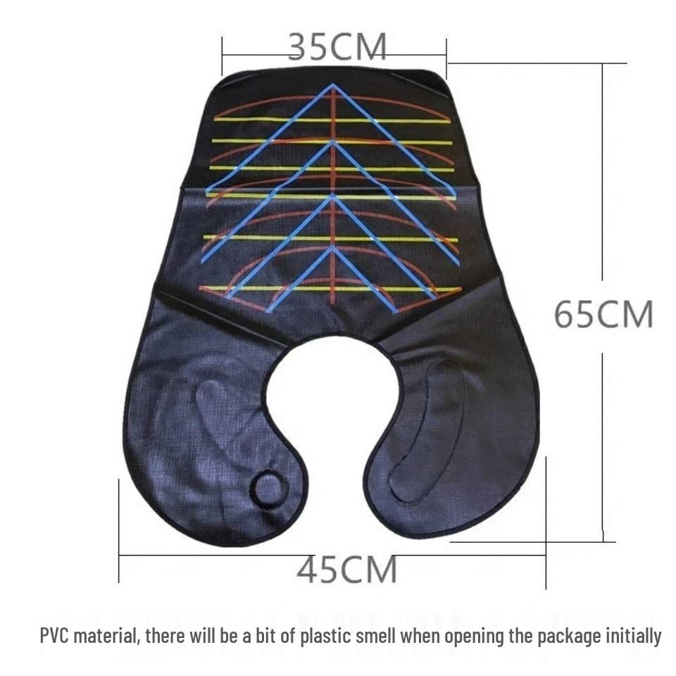 Ionic Black Hairdressing Cape for Perming and Dyeing