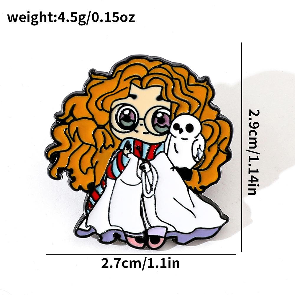 Креативные персонажи фильмов и сериалов Металлические значки Академия Магии Сплав Масляная Капля Брошь