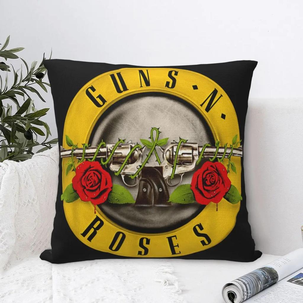 Guns N Roses Mermi Logosu Yastık Kılıfı Polyester Yastık Kılıfı Dekor Heavy Metal Yastık Kılıfı Araba Drop Shipping '
