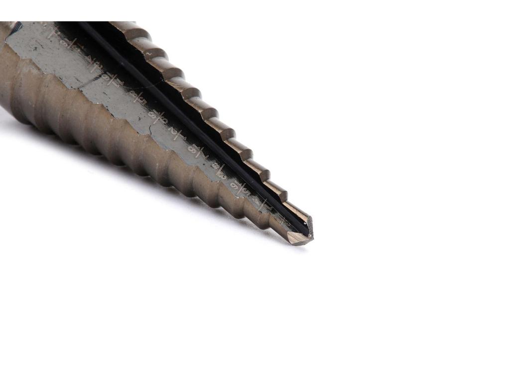 Imperial 5PC Aluminum Pagoda Step Drill Bit Set (Black and Gold)
