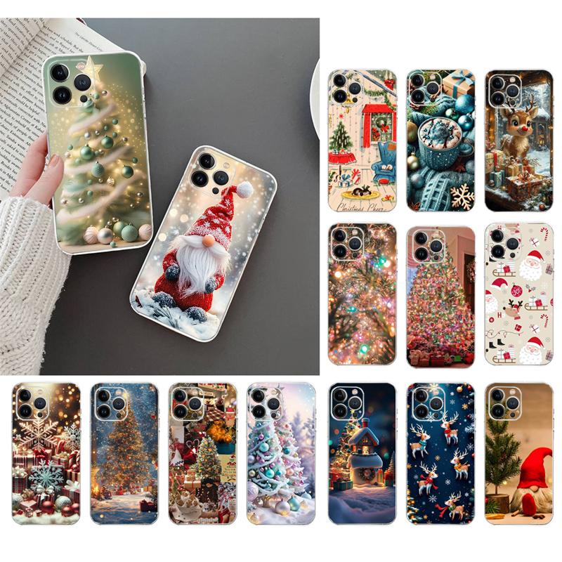Christmas Art Phone Case For iphone 17 Pro Max 17 Air 16 15 14 13 Pro Max 15 16 Pro 15Plus Christmas Art