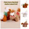 Cartoon Steed Doll Plush Horse Keychain Long Haired Tail Plush Horse Doll Pendant  Birthday Gift