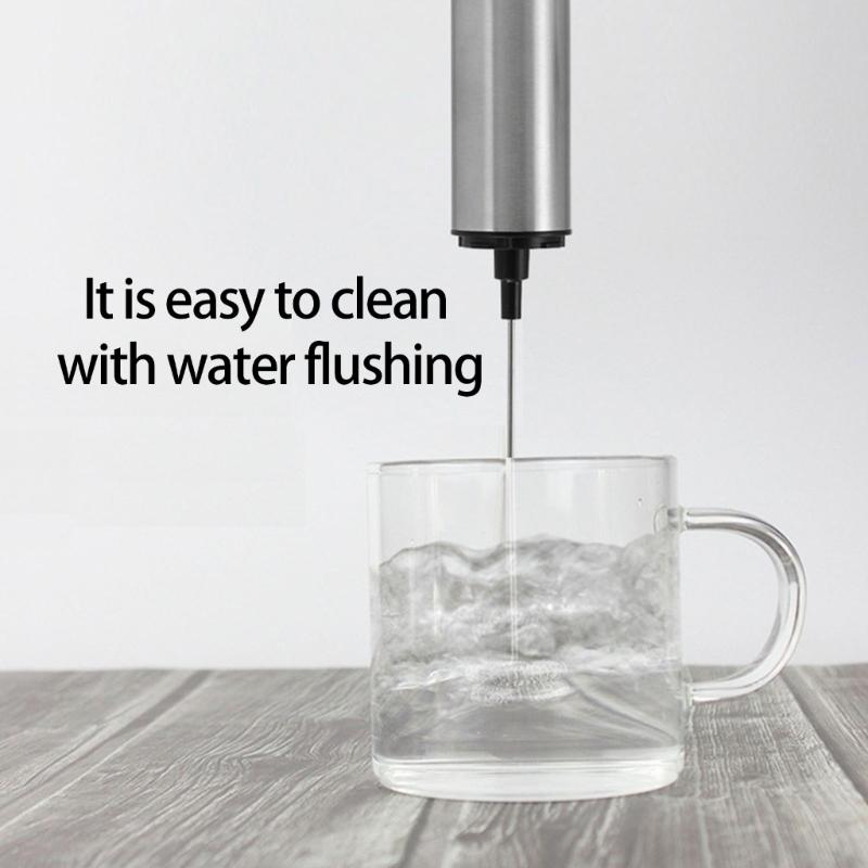 Wireless Rechargeable Electric Milk Frother 3 Speed Handheld Foam Maker Mixer for Latte Cappuccino Hot Chocolate