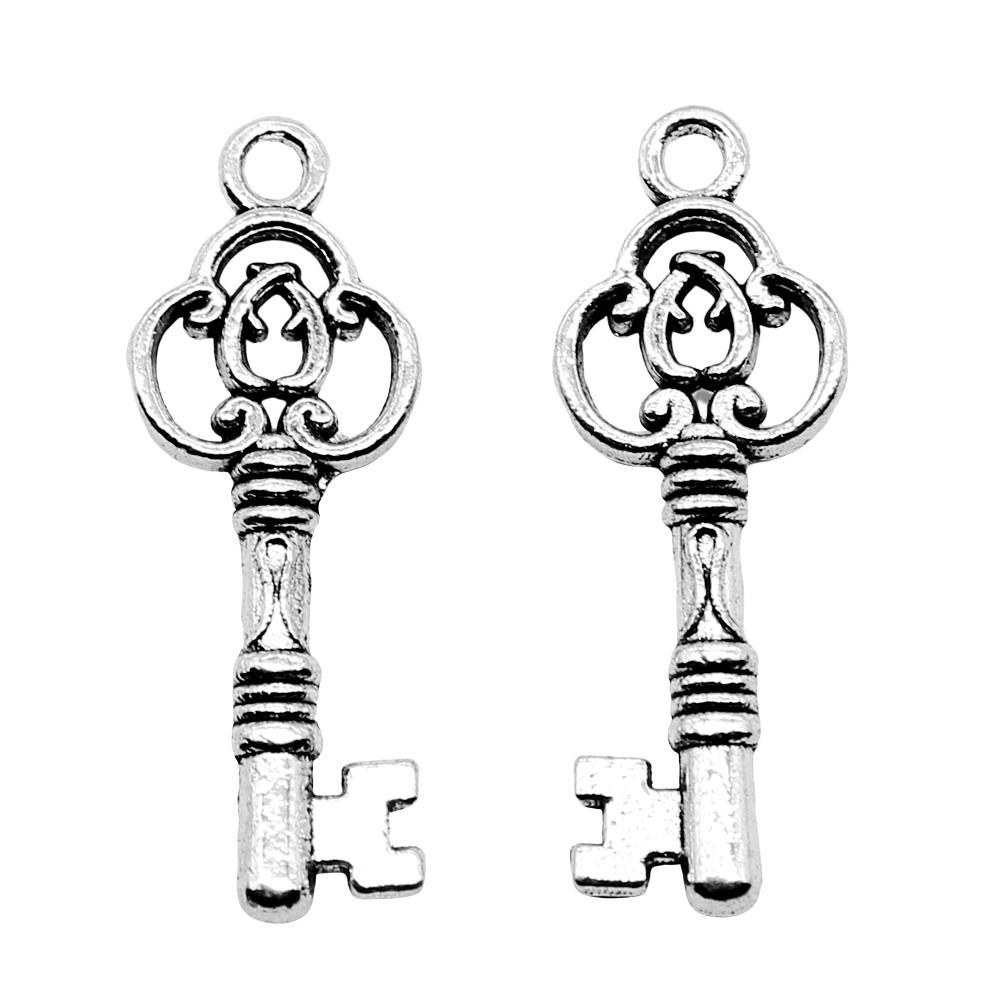 Key Charms Multi Color Alloy Locks Pendants For Romantic Themed Jewelry