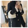 Pure hand-woven dinner bag female retro fairy pearl bag trendy large capacity portable shoulder bag