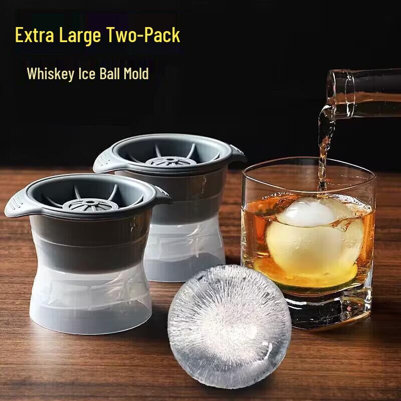 

Large Silicone Ice Ball Molds - 2 Pack