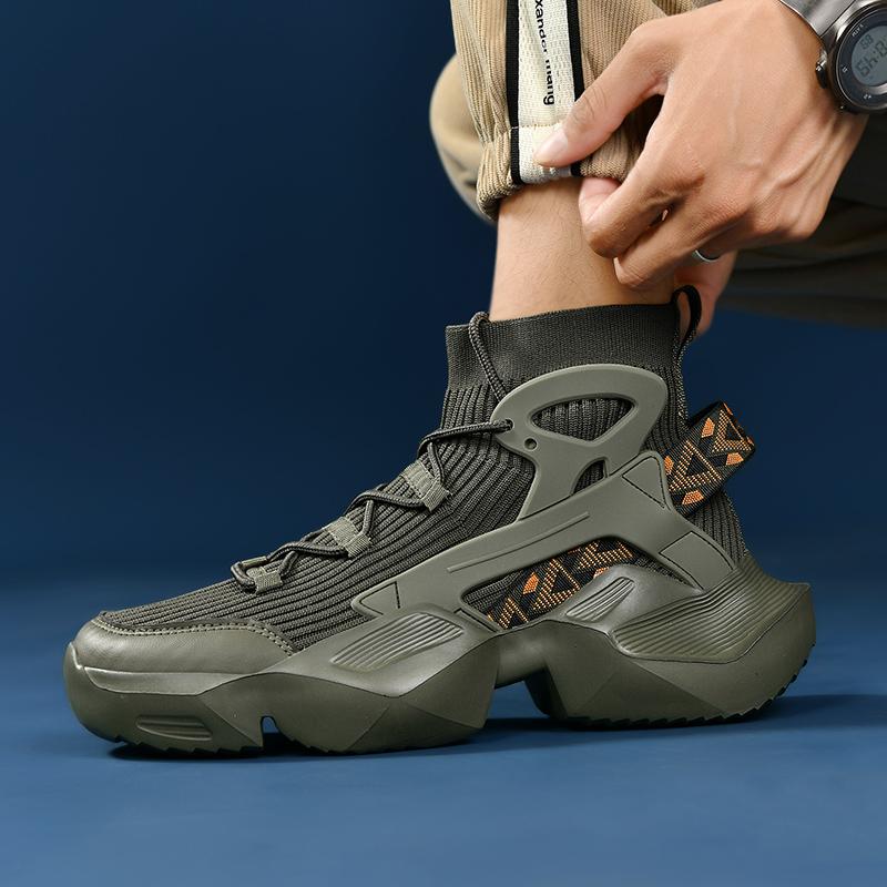 Neue Herren Größe über Knöchel Sneaker39-46 Mode Gedämpfte Laufschuhe Sportliche Trendschuhe Tooling