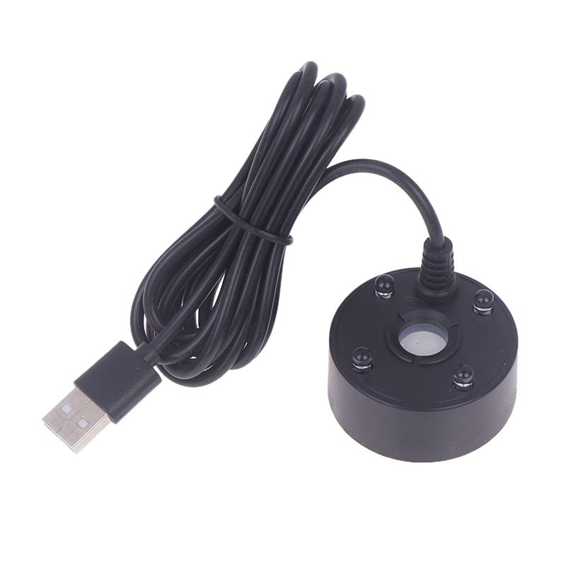 

5V USB Without/With Light Fountain Mist Maker Small Rockery Water Fish Tank Landscaping Mist Maker Waterproof White/Black 1pcs