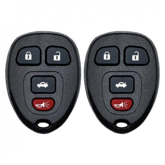 2 Replacement for 2006 - 2010 Chevrolet Malibu / Cobalt Car Key Fob KOBGT04A 4B