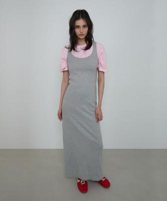 Peulipeopeulipeo 2-Way Maxi Dress (Melange Gray)