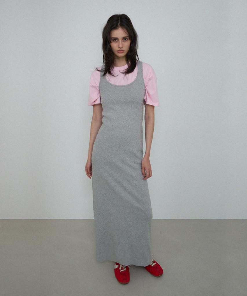 Peulipeopeulipeo 2-Way Maxi Dress (Melange Gray)