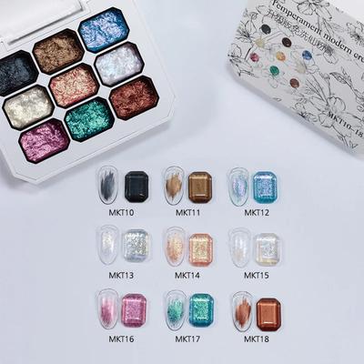 9 Colors Nail Fairy Dream Powder Color Texture Stereoscopic Styling Gel Nail Polish Professional Material Nail Gel Varnishes
