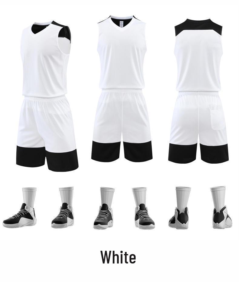 

Унисекс Комплект баскетбольной формы для студенческих соревнований и тренировок - Летняя версия с настраиваемыми номерами S