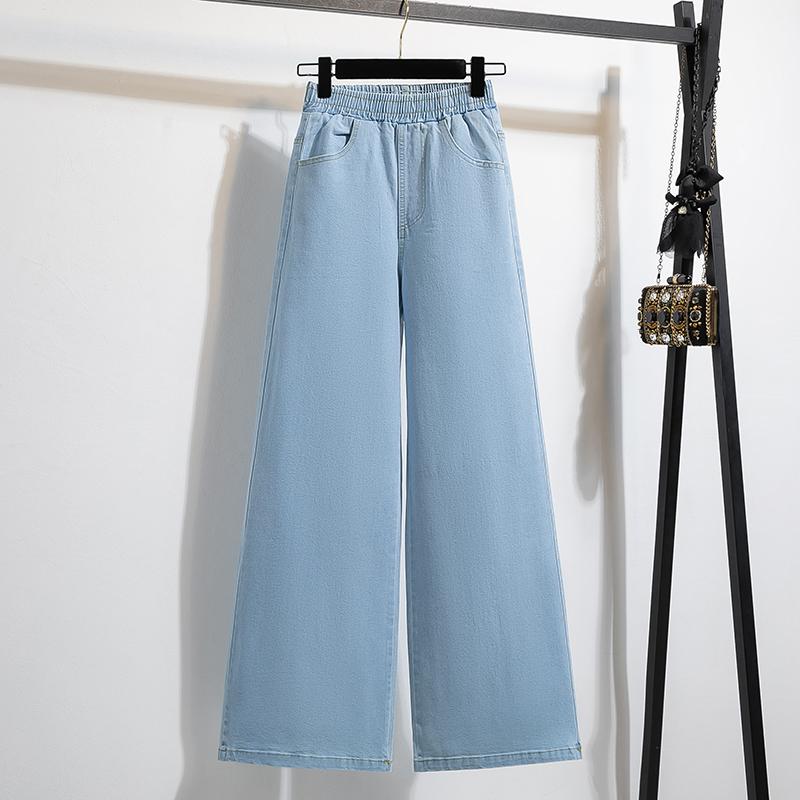 

Dimanaf 2025 Осень Джинсы больших размеров Новые Женские Синие Модные Свободные Плиссированные Винтажные Брюки 3XL