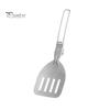 Outdoor Cooking Utensil Stainless Steel Camping Heat-Resistant Non-stick Foldable Handle Portable Turner BBQ Spatula Colander Spoon Durable