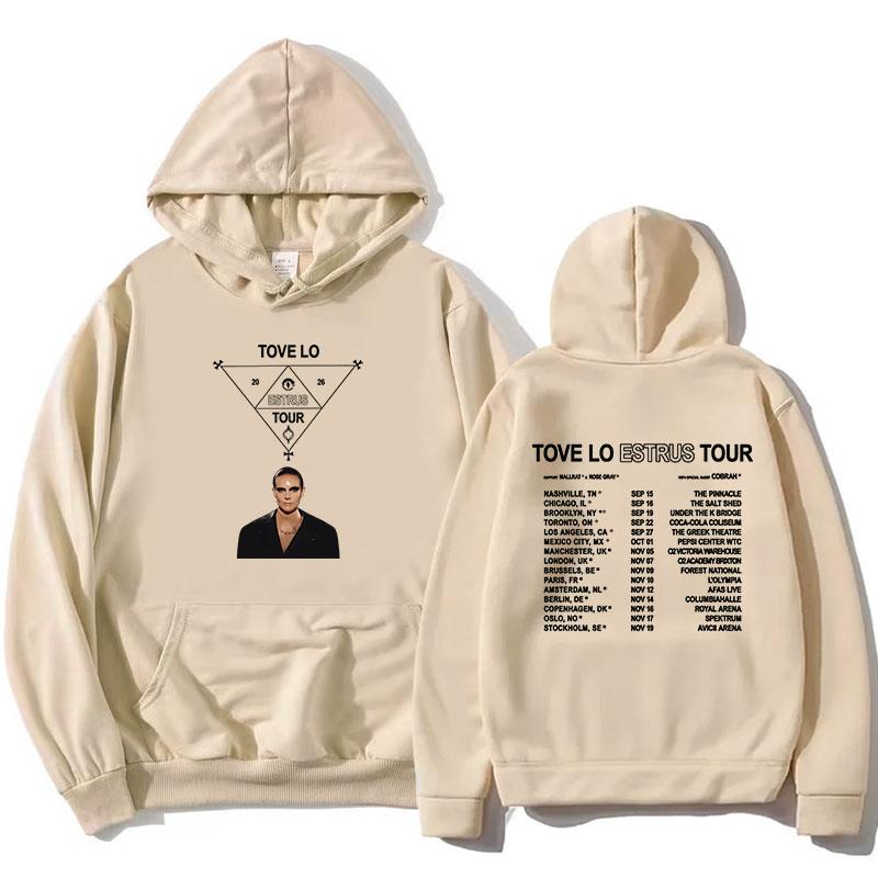 Tove Lo ESTRUS Tour Hoodies Women Men Clothing Long Sleeve Casual Hooded Sweatshirt Graphic Print Pullovers Unisex Tops XS