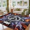 Linkin Park Design Crystal Velvet Rug Soft Decorative Mat for Bedroom Entrance