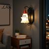 Halloween Geist Wandleuchte Niedliches Licht, Zaubererhut Lampe, Dekorative Innenleuchte Montageleuchte für Haus Flur Eingang Schlafzimmer Dekor