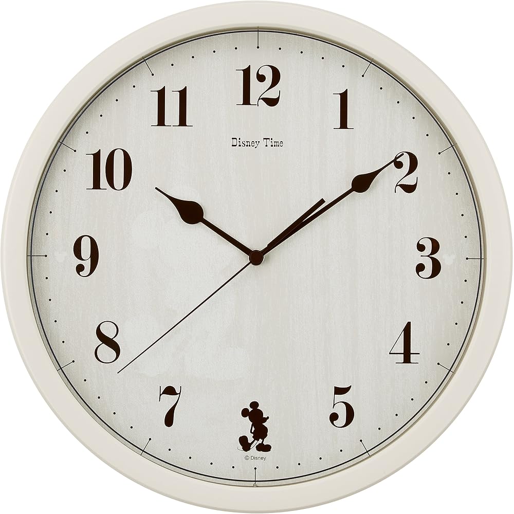 Seiko Clock Wall Clock, Character Design, Disney Mickey Mouse, Analog, Mickey & Friends, Disney Time, Ivory, FW577A