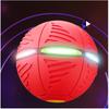 2-in-1 Flying Disc Frisbee Ufo Ball Throwing Toy - Red