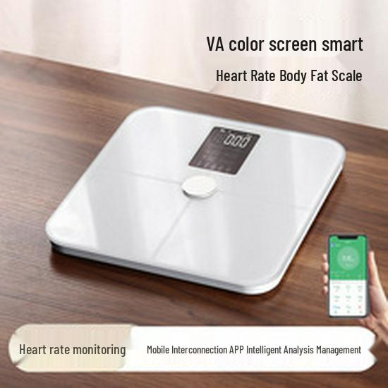 Smart Electronic Body Scale with Charging Capability - Measures Weight, Height, and Body Fat