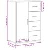Sideboards 2 pcs Concrete Grey 60 x 31 x 84 cm Engineered Wood
