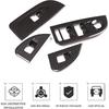 TOYCIDFG Car Door Inner Handle Window Lift Button Panel Cover Trim Compatible with Alfa Romeo Giulia 2017-2021, Carbon Fiber Pattern Car Decoration