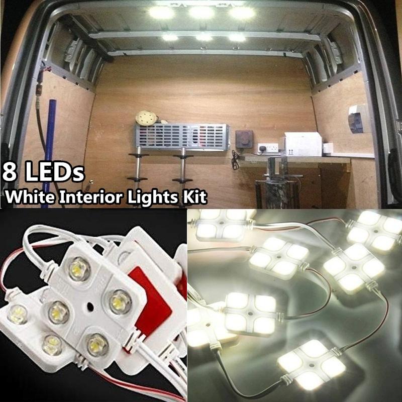 Super Bright 20 Pcs 12V Car Van Caravan Trailer Interior Module Light Cool White