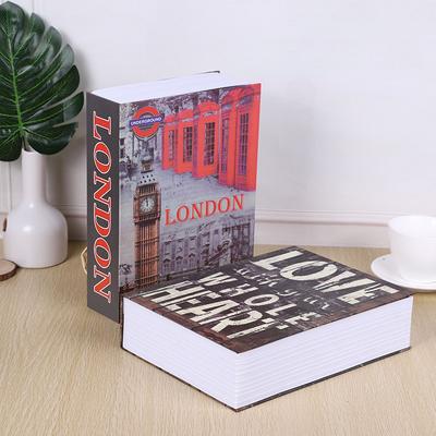 Safe Box Valuables Security Dictionary Book with Lock Security Key Lock Secret Book Code Money Simulation Book Cash Safety Desig