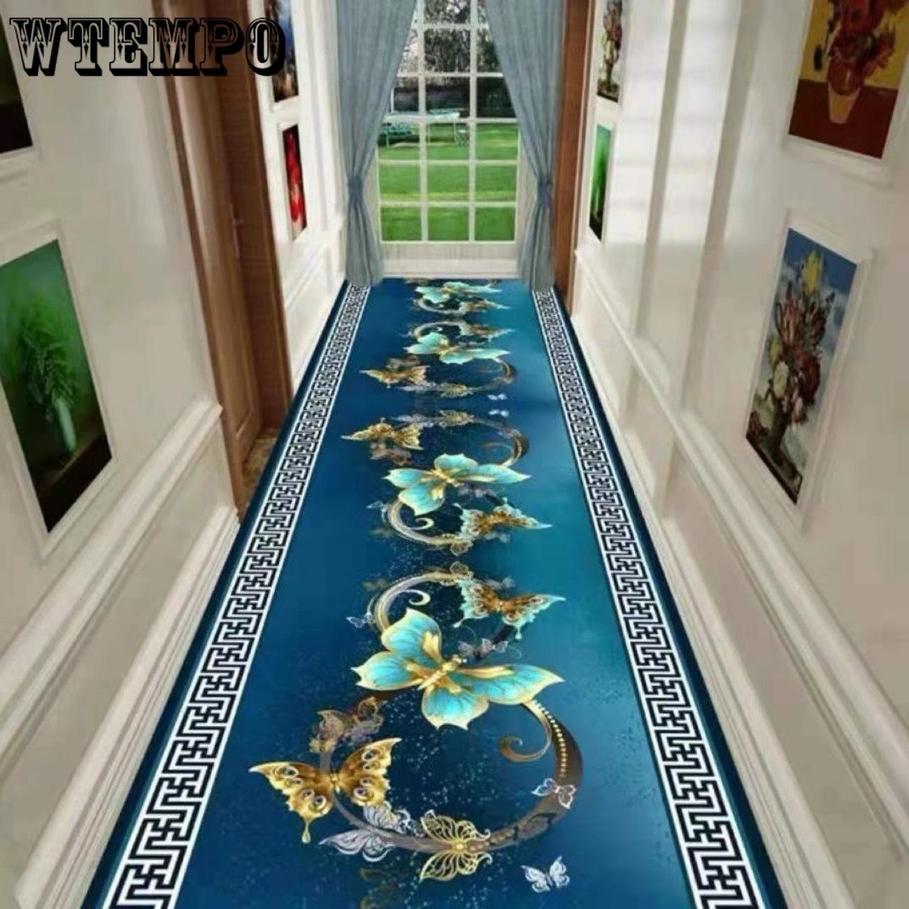 

Килим для коридору в європейському стилі, килимок для вхідних дверей, килимок для входу на балкон, килимок проти ковзання для готелю, вітальні, спальні 60*200cm