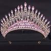 Baroque Crystal Tiaras and Crowns Rhinestone Prom Diadem Headband Women Bridal Wedding Hair Accessories Jewelry Crown Tiara Gift