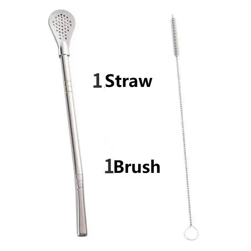 

Yerba Mate Bulb Washable Drinking Straw Filter Handmade Yerba Mate Stainless Steel Tea Bombilla Gourd Practical Drinks Tools