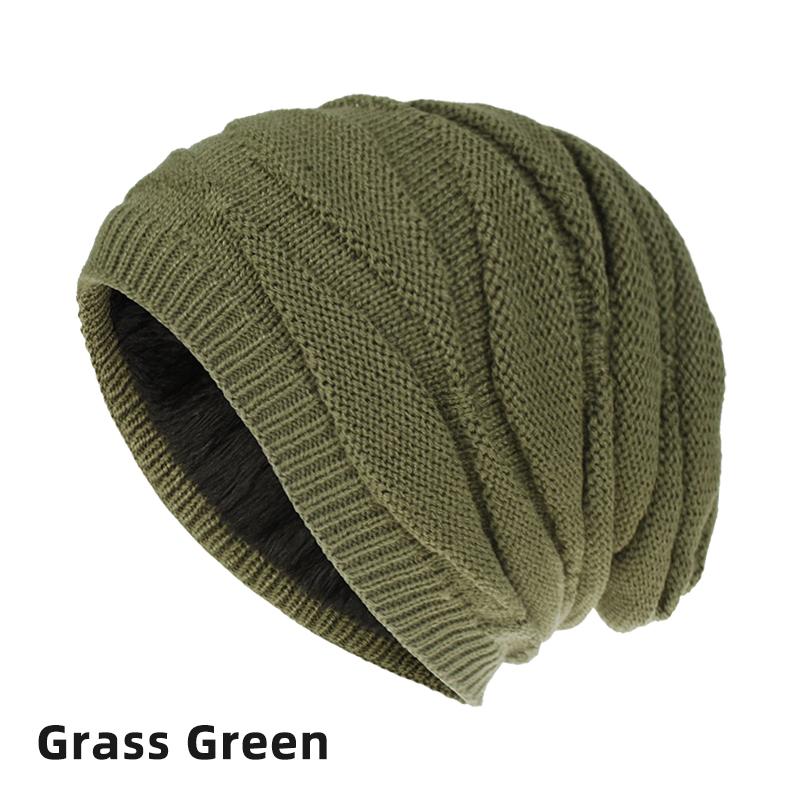 

Элегантная теплая мужская и женская вязаная шапка, мешковатая шапка, вязаная крючком, лыжная шапка на открытом воздухе осенью и зимой трава зеленый