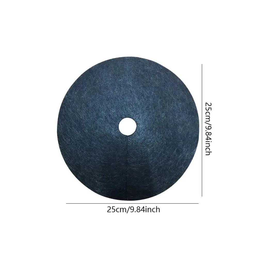Non-Woven Tree Mulch Ring Weeding Barrier, Protector Mat, Plant Cover, Anti Grass, Gardening Fabric Weed Control, 15cm-52cm