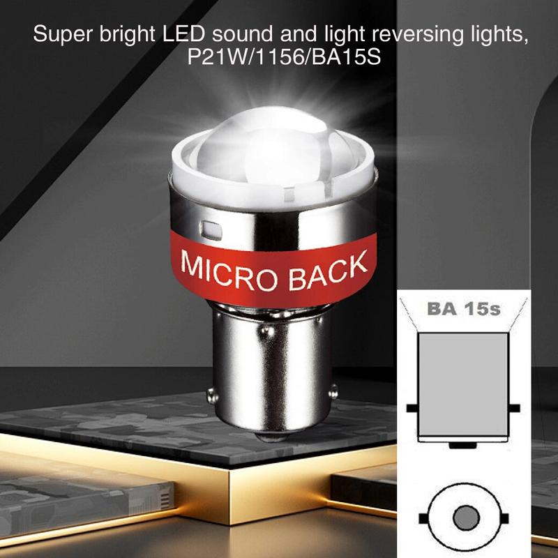 

1 Piece of Ultra-Bright Led Sound and Light Reversing Light, P21W/1156/Ba15S Base. This Product Replaces the Original Reversing Light, Effectively 1156 ba15s P21W