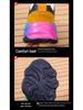 Large Size Women's Lace-Up Breathable Casual Shoes with Rainbow Sole