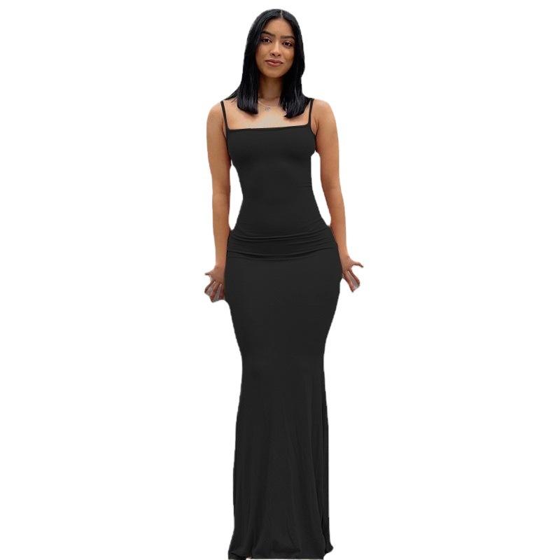 New European and American Fashion Avant-garde Kardashian Skims Casual Slim Suspender Dress Women