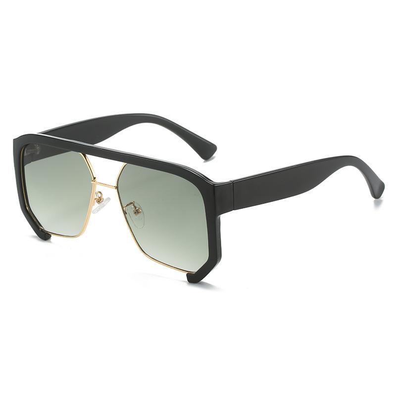 Retro Twinbridge Men'S Square Sunglasses Fashion Clear Ocean Lens Glasses Women'S Trend Sunglasses Uv400