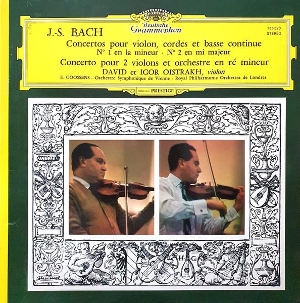 

LP Record JOHANN SEBASTIAN BACH , DAVID OISTR - Concertos Pour Violon, Cordes Et Ba 138820 Deutsche Grammo France Classical Used
