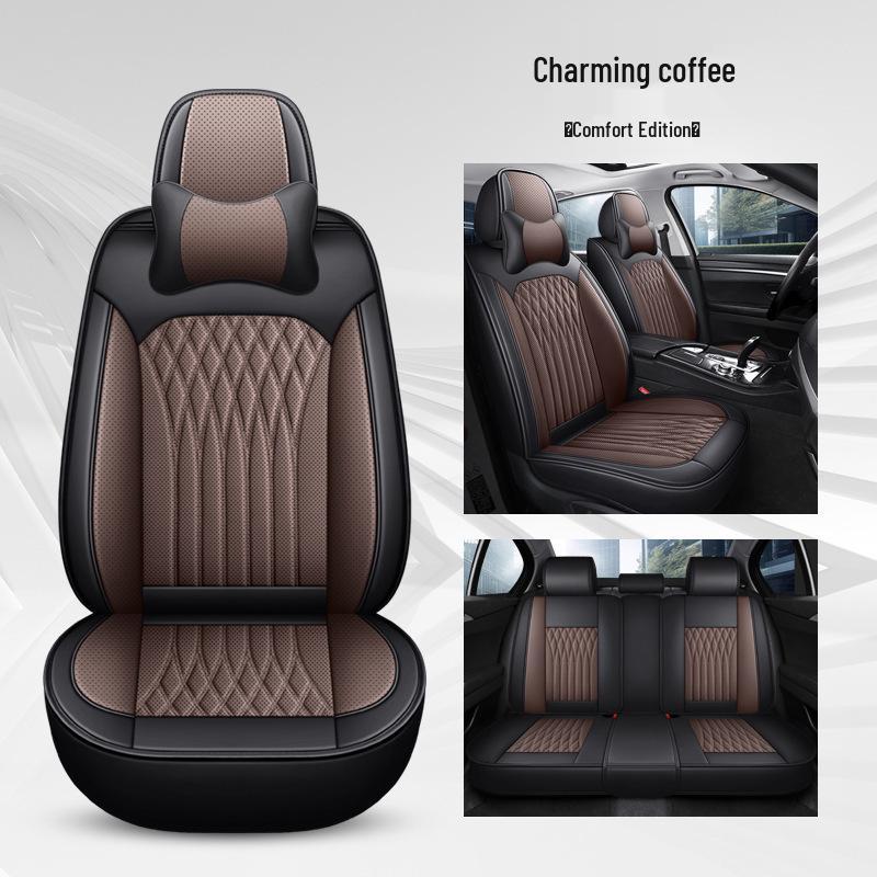 Universal Nappa Leather Car Seat Cushion No. 17 – Full Wrap, Full Leather Sports Seat Cover