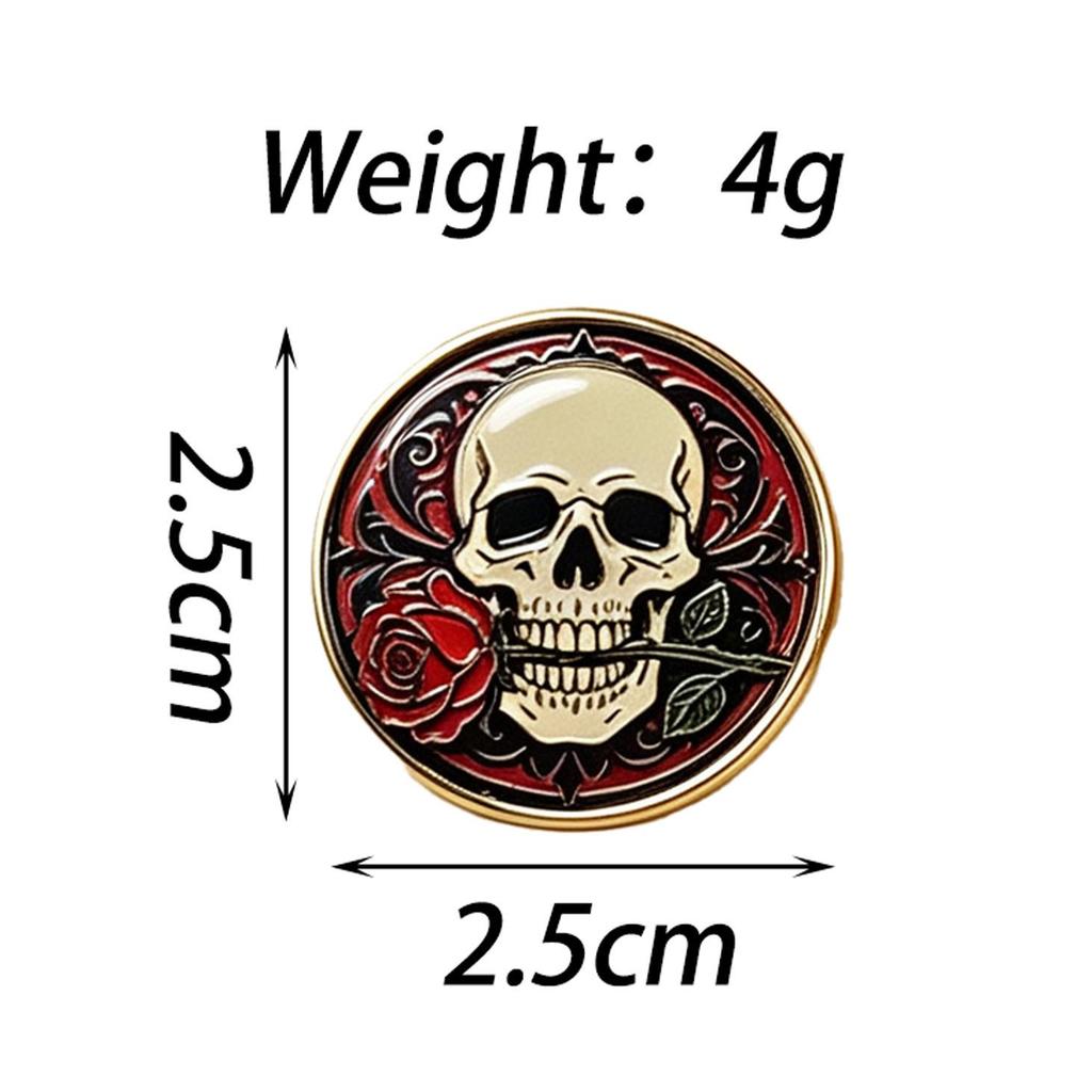 European & American Halloween Cartoon Monster Brooch Set – Creative Ghost Badge for Clothing & Hat Decoration