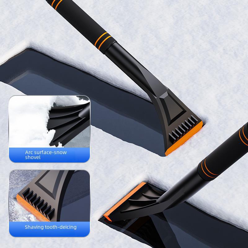 Car Snow Shovel Scraper Brush Defroster Tool - Multifunctional Winter Car Window Glass Ice Remover Cleaner